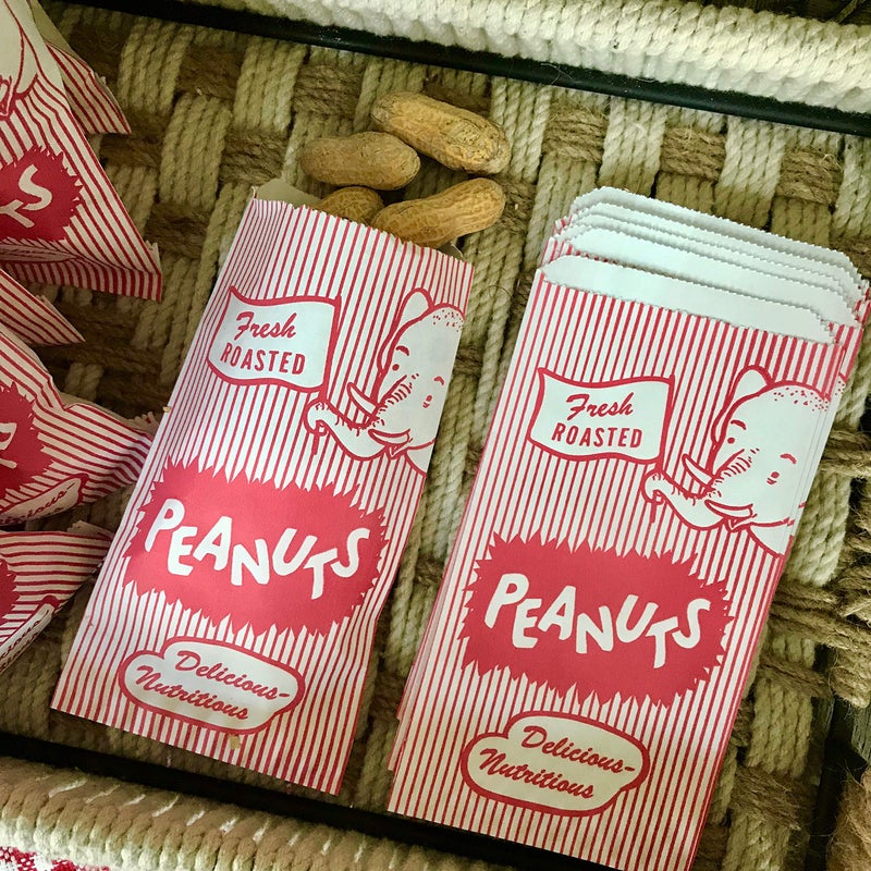 Outside the Box Papers Paper Peanut Bags - Red White - 100 Pack - Image 5